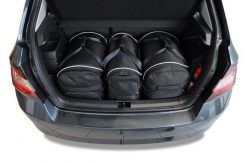 Torby Do Bagażnika Skoda Fabia Hatchback 2014-2021 3Szt Kjust. Czarne torby podróżne damskie KJUST, bez wzorów, z kauczuku. Za 925.00 zł.