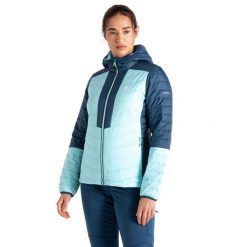 Kurtka Ocieplana Damska Lively. Niebieskie kurtki sportowe damskie Dare 2B, xs, bez wzorów, z materiału, bez ramiączek, z kapturem, trekkingowe. Za 170.99 zł.