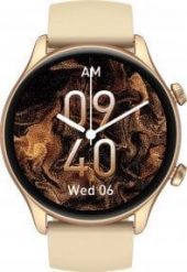 Smartwatch Zeblaze Btalk 3 Plus Beżowy (ZB4402). Brązowe zegarki smartwatch Zeblaze, bez wzorów. Za 94.70 zł.