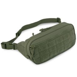Nerka torba biodrowa Molle. Zielone saszetki i nerki męskie Mil-Tec, z aplikacjami, z materiału. Za 74.99 zł.
