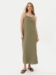 Pieces Sukienka letnia Pia 17151884 Zielony Loose Fit. Zielone sukienki damskie Pieces, na lato, l, bez wzorów, z wiskozy, bez kołnierzyka, bez ramiączek. Za 109.99 zł.