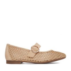 Baleriny Remonte. Brązowe balerinki damskie Remonte, bez wzorów, bez obcasa, bez zapięcia. Za 349.99 zł.