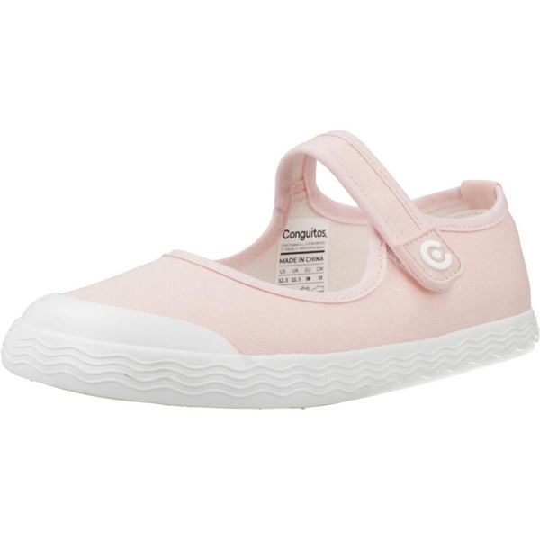Sandały CONGUITOS CANVAS MARY JANE Rose. Czerwone sandały damskie CONGUITOS, bez wzorów, z tkaniny, bez obcasa, bez zapięcia. Za 134.99 zł.