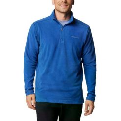 Bluza polarowa COLUMBIA KLAMATH RANGE II HALF ZIP Niebieski. Niebieskie bluzy sportowe męskie Columbia, bez wzorów, z polaru, bez kaptura, trekkingowe. Za 194.05 zł.