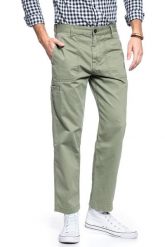 SPODNIE MĘSKIE LEE CARPENTER LICHEN GREEN L70YLD82 112118767. Zielone spodnie materiałowe męskie Lee, bez wzorów, z materiału. Za 199.99 zł.