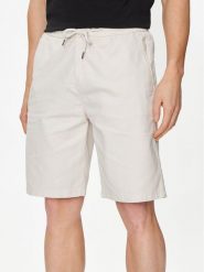 Guess Szorty materiałowe Mick M4GD02 WFBXA Écru Regular Fit. Szorty męskie Guess, z aplikacjami, z bawełny. Za 299.99 zł.
