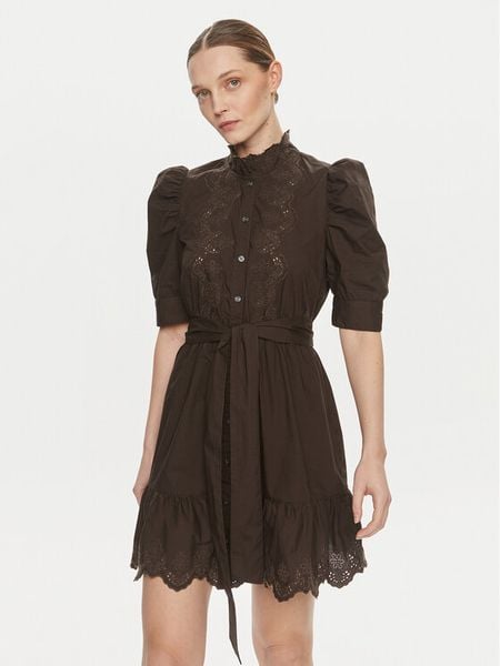 Gap Sukienka koszulowa 792564 Czarny Regular Fit. Czarne sukienki damskie GAP, l, bez wzorów, z bawełny, bez kołnierzyka, bez ramiączek, koszulowe. Za 189.99 zł.