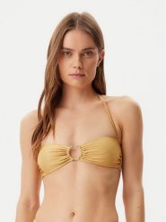 Guess Góra od bikini E4GJ16 KC632 Pomarańczowy Regular Fit. Brązowe stroje kąpielowe damskie Guess, m, z aplikacjami, z syntetyku. Za 249.99 zł.