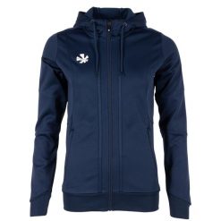 Damska bluza dresowa zapinana na zamek z kapturem Reece Australia Cleve TTS. Czarne bluzy damskie REECE, na jesień, s, bez wzorów, z dresówki, eleganckie, bez ramiączek, z kapturem. Za 230.60 zł.