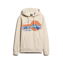 Bluza z kapturem w paski z wzorem Superdry. Szare bluzy męskie Superdry, m, bez wzorów, z kapturem. W wyprzedaży za 332.15 zł.