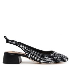 Sandały Steve Madden. Czarne sandały damskie Steve Madden, bez wzorów, bez obcasa, na słupku, bez zapięcia. Za 319.99 zł.