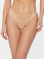 Guess Figi brazylijskie O4RE00 KC190 Beżowy. Brązowe majtki damskie Guess, z syntetyku. Za 239.99 zł.