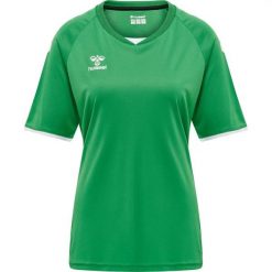 Koszulka damska Hummel hmlhmlCORE volley. Zielone bluzki damskie Hummel, xl, bez wzorów, sportowe, bez kołnierzyka, bez ramiączek. Za 157.50 zł.