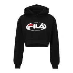 Bluza damska FILA Lapalisse Cropped Hoody. Czarne bluzy damskie Fila, xs, bez wzorów, casualowe, bez ramiączek, bez kaptura. Za 209.99 zł.