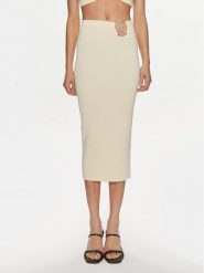 Patrizia Pepe Spódnica ołówkowa 2G0974/K021-W362 Écru Modern Slim Fit. Spódnice damskie Patrizia Pepe, bez wzorów, z wiskozy, ołówkowe. Za 869.99 zł.