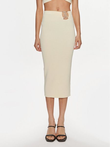 Patrizia Pepe Spódnica ołówkowa 2G0974/K021-W362 Écru Modern Slim Fit. Spódnice damskie Patrizia Pepe, bez wzorów, z wiskozy, ołówkowe. Za 659.00 zł.