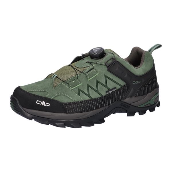 Buty trekkingowe CMP Rigel Fitgo WP Low. Czarne trekkingi męskie CMP, z gumy, bez zapięcia. Za 385.50 zł.