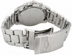 Zegarek Seiko Chronograph Zegarek męski czerwona tarcza 39 mm (SBTQ045). Czerwone zegarki męskie Seiko, bez wzorów. Za 831.99 zł.