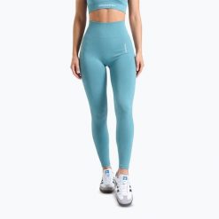 Legginsy treningowe damskie Carpatree Allure Seamless. Niebieskie legginsy damskie Carpatree, bez wzorów, z elastanu. Za 269.99 zł.