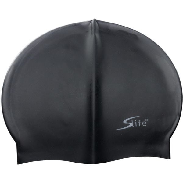 Czarna silikonowa czapka pływacka – komfort i wydajność. Czarne czapki damskie Zumba, bez wzorów, eleganckie. Za 113.99 zł.