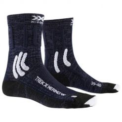 Damskie skarpetki trekkingowe X-Socks Trek X Merino z wkładką klimatyzującą. Białe skarpetki damskie X BIONIC, bez wzorów, z wełny. Za 158.00 zł.