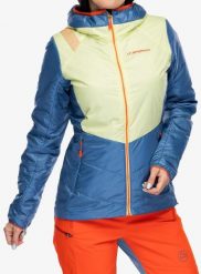 Kurtka ocieplana damska La Sportiva Mythic Primaloft Jkt. Niebieskie kurtki sportowe damskie La Sportiva, xs, bez wzorów, z materiału, bez ramiączek, bez kaptura, narciarskie, primaloft. Za 923.99 zł.