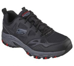 Buty trekkingowe męskie Skechers Hillcrest. Czarne trekkingi męskie Skechers, z materiału, bez zapięcia. Za 327.00 zł.