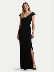 Lauren Ralph Lauren Sukienka wieczorowa 253863940001 Czarny Slim Fit. Czarne sukienki damskie Lauren Ralph Lauren, bez wzorów, z syntetyku, wizytowe, bez kołnierzyka, bez ramiączek. Za 809.99 zł.