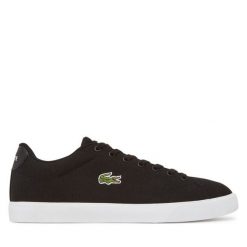 Tenisówki Lacoste. Czarne trampki męskie Lacoste, bez wzorów, bez zapięcia. Za 249.99 zł.
