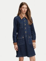 Luisa Spagnoli Sukienka jeansowa Graziosa 543514 Niebieski Regular Fit. Niebieskie sukienki damskie Luisa Spagnoli, m, bez wzorów, z bawełny, bez kołnierzyka, bez ramiączek. Za 1,589.00 zł.