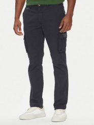 Aeronautica Militare Spodnie materiałowe 251PA1329CT2443 Granatowy Regular Fit. Niebieskie spodnie materiałowe męskie Aeronautica Militare, bez wzorów, z bawełny. Za 499.99 zł.