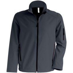 Kurtka Kariban Softshell. Czarne kurtki męskie KARIBAN, m, bez wzorów, z elastanu, bez kaptura. Za 212.70 zł.