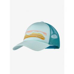 Czapka z daszkiem Buff Trucker Cap - chara mint. Niebieskie czapki damskie Buff, bez wzorów, sportowe. Za 109.99 zł.