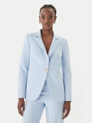 Rinascimento Marynarka CFC0128640003 Błękitny Regular Fit. Niebieskie marynarki i żakiety damskie Rinascimento, bez wzorów, z syntetyku, bez kołnierzyka, bez ramiączek. Za 699.99 zł.