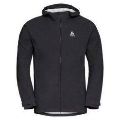 Kurtka techniczna męska Odlo AEGIS 2.5l Waterproof hardshell. Czarne kurtki męskie ODLO, l, bez wzorów, z hardshellu, bez kaptura. Za 625.30 zł.