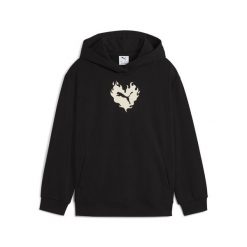 Młodzieżowa bluza z kapturem Flaming Love PUMA Black. Czarna bluzy damskie Puma, m, bez wzorów, z dzianiny, młodzieżowe, bez ramiączek, z kapturem. Za 234.50 zł.