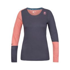 Damska koszulka z długim rękawem Rafiki Finale. Niebieskie bluzki damskie RAFIKI, bez wzorów, sportowe, bez kołnierzyka, bez ramiączek. Za 262.00 zł.