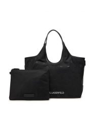 KARL LAGERFELD Torebka A3W30116 Czarny. Czarne shopperki damskie KARL LAGERFELD, bez wzorów, ze skóry, bez dodatków. Za 629.99 zł.