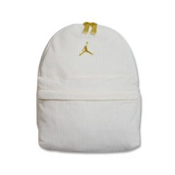 Plecak Nike sportowy Air Jordan Corduroy Mini Backpack - 2A0860-782. Białe plecaki męskie Nike, bez wzorów, sportowe. Za 249.00 zł.