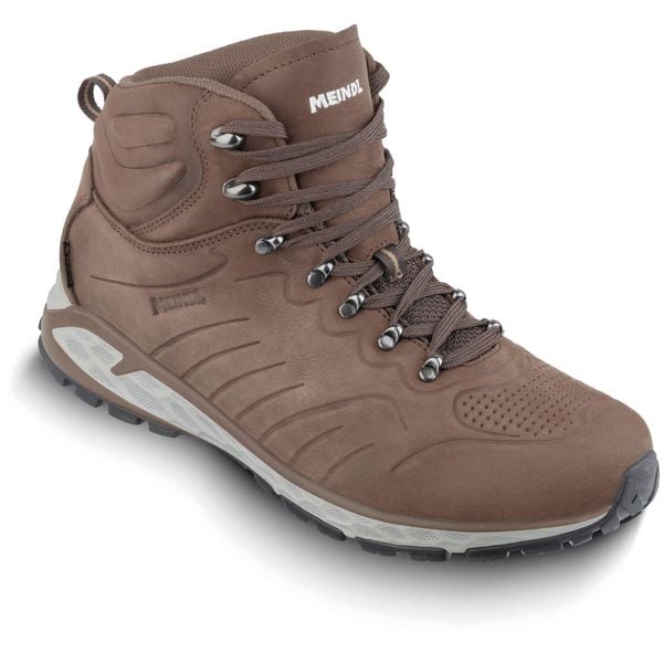 Buty trekkingowe męskie MEINDL Korfu Walker Mid. Brązowe buty zimowe męskie MEINDL, bez wzorów, bez obcasa, bez zapięcia. W wyprzedaży za 748.30 zł.