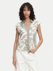 ONLY Koszula Misa Leya 15373649 Kremowy Regular Fit. Białe koszule damskie ONLY, xl, bez wzorów, z wiskozy, bez kołnierzyka, bez ramiączek. Za 129.99 zł.