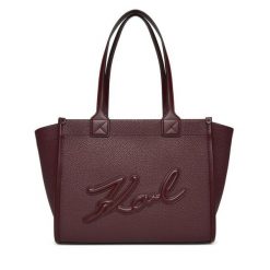 Torebka KARL LAGERFELD. Czerwone shopperki damskie KARL LAGERFELD, bez wzorów, bez dodatków. Za 799.99 zł.