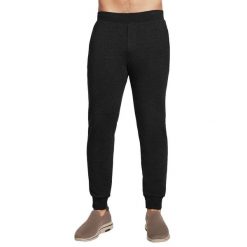 Spodnie treningowe męskie Skechers GO Walk Expedition. Czarne spodnie sportowe męskie Skechers, l, bez wzorów, z dresówki, na fitness i siłownię. Za 159.99 zł.