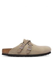 Birkenstock Klapki Blair D-Buckle 1032905 Beżowy jasny. Brązowe klapki damskie Birkenstock, bez wzorów, ze skóry, bez obcasa, bez zapięcia. Za 636.99 zł.