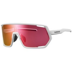 Okulary rowerowe TECHNIUM 2, biały mat/ Ridescape Road. Białe okulary przeciwsłoneczne damskie Shimano. Za 445.00 zł.