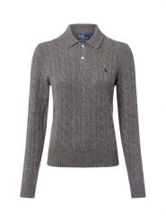 Polo Ralph Lauren sweter z dzianiny z zawartością kaszmiru Kobiety Wełna szary, S. Szare swetry nierozpinane damskie Polo Ralph Lauren, s, bez wzorów, z dzianiny, eleganckie, bez kołnierzyka, bez ramiączek. Za 1,049.95 zł.