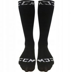 Skarpety hokejowe dla dorosłych CCM Hockey Socks Basic Black. Czarne skarpetki damskie CCM, bez wzorów. Za 69.99 zł.