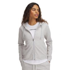 Damska bluza zapinana na zamek Under Armour Rival Terry. Białe bluzy damskie Under Armour, xs, bez wzorów, z materiału, bez ramiączek, z kapturem. Za 276.50 zł.