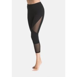 Legginsy na fitness damskie Teyli Tina 7/8. Czarne legginsy damskie Teyli, l, bez wzorów, z bawełny, na fitness i siłownię. Za 129.95 zł.