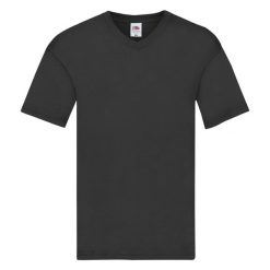 Oryginalna Koszulka Unisex Dla Dorosłych Z Dekoltem W Szpic. Czarne bluzki damskie fruit of the loom, m, bez wzorów, sportowe, bez kołnierzyka, bez ramiączek. Za 41.99 zł.